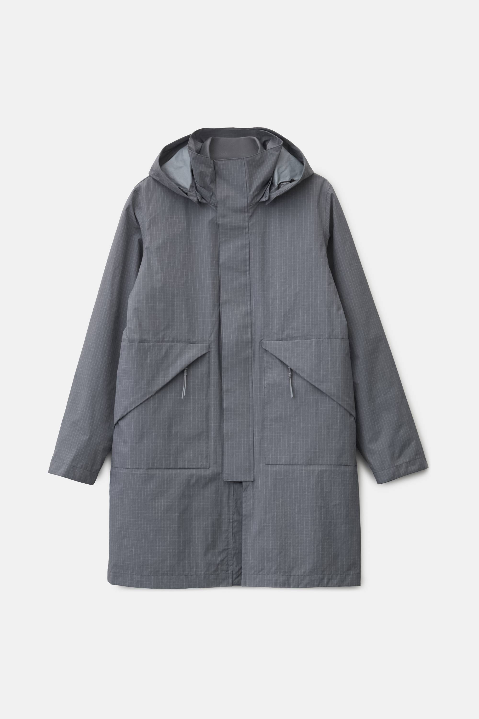 Куртка-трансформер серая рипстоп