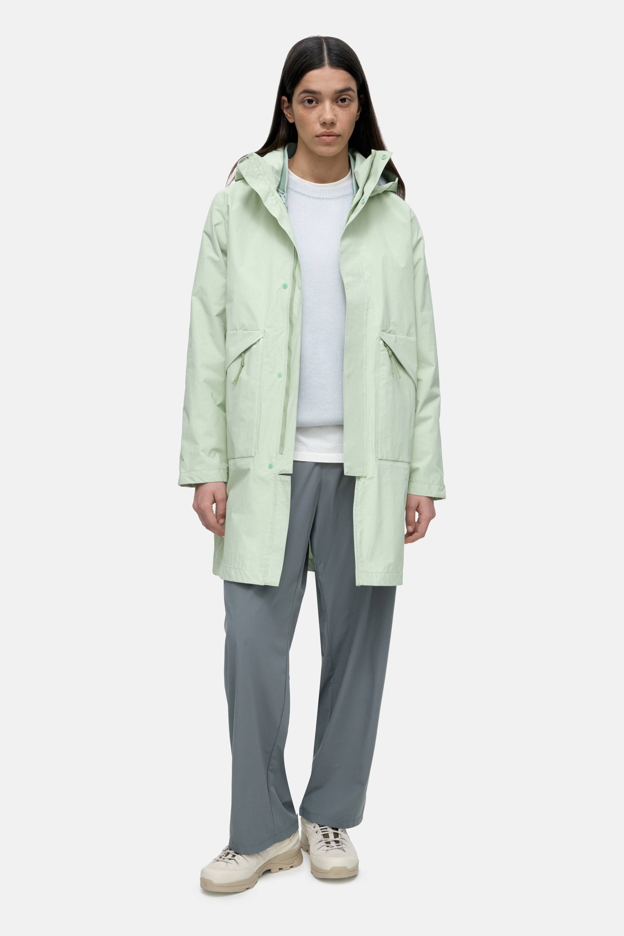 Куртка-трансформер светло-зелёная рипстоп