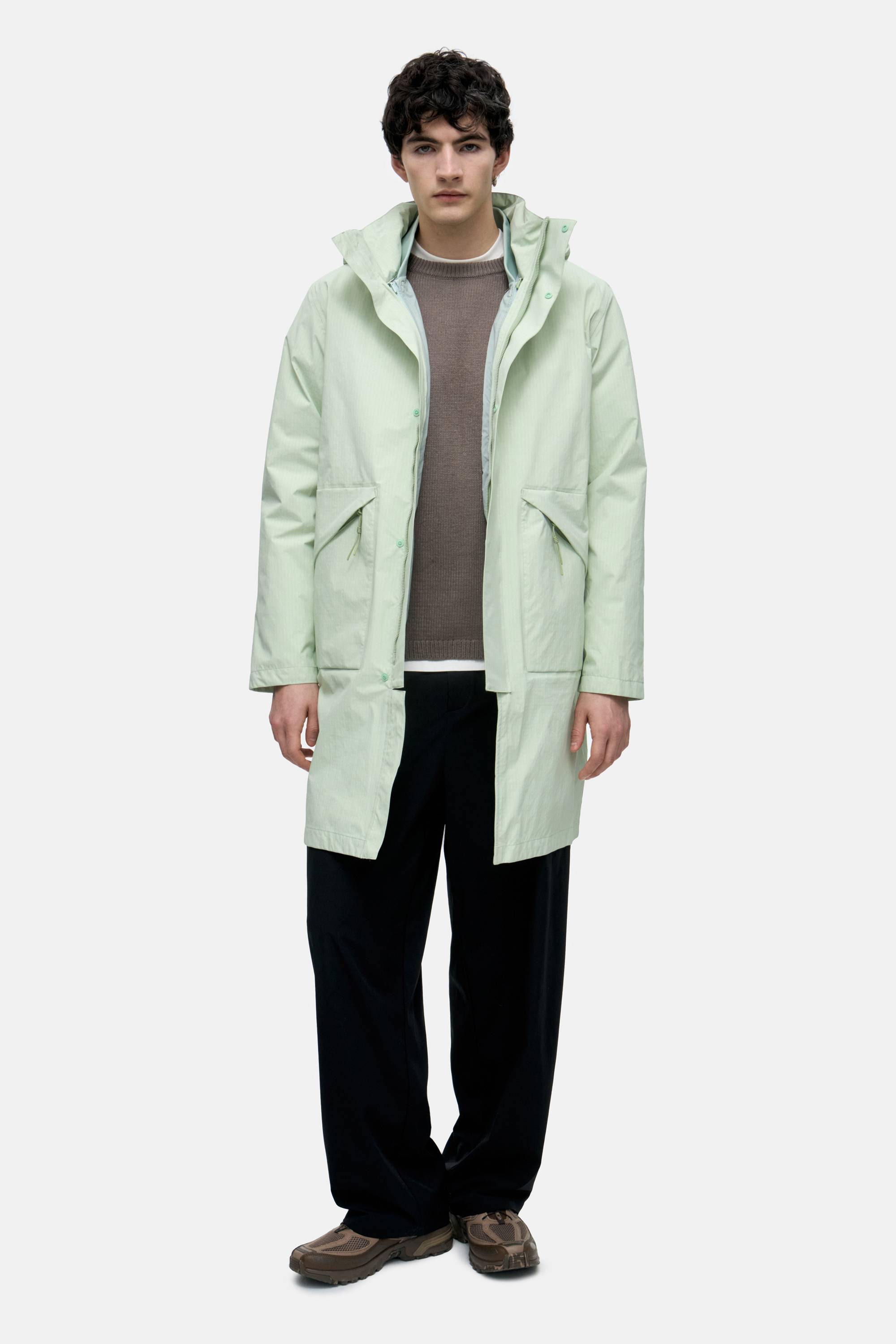 Куртка-трансформер светло-зелёная рипстоп